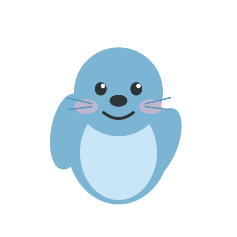 Sealy, the SealDocs mascot, waving